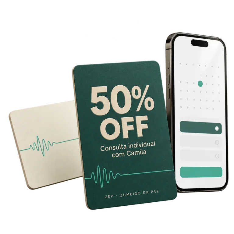 50% de desconto na consulta individual online com Dra Camila